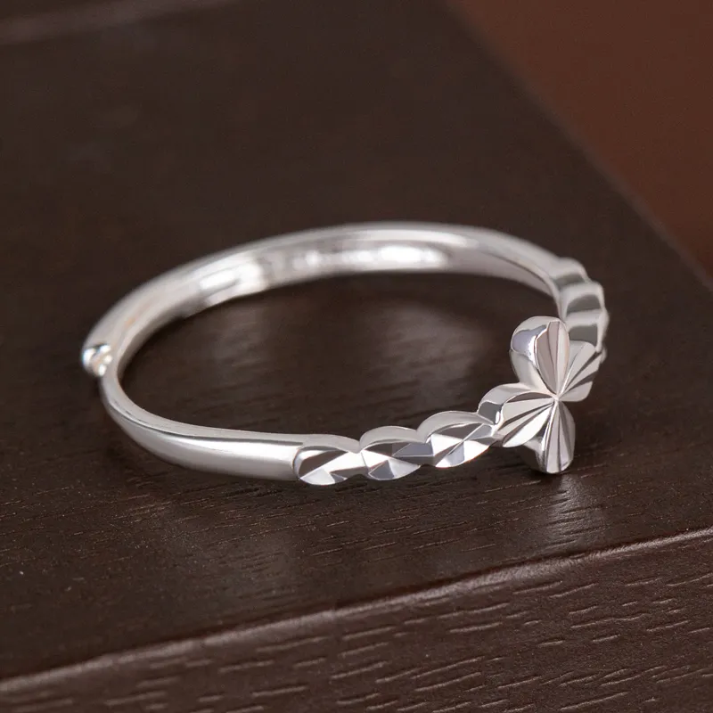 CHIC ZONE 999 Fine Silver Rings Women's-6