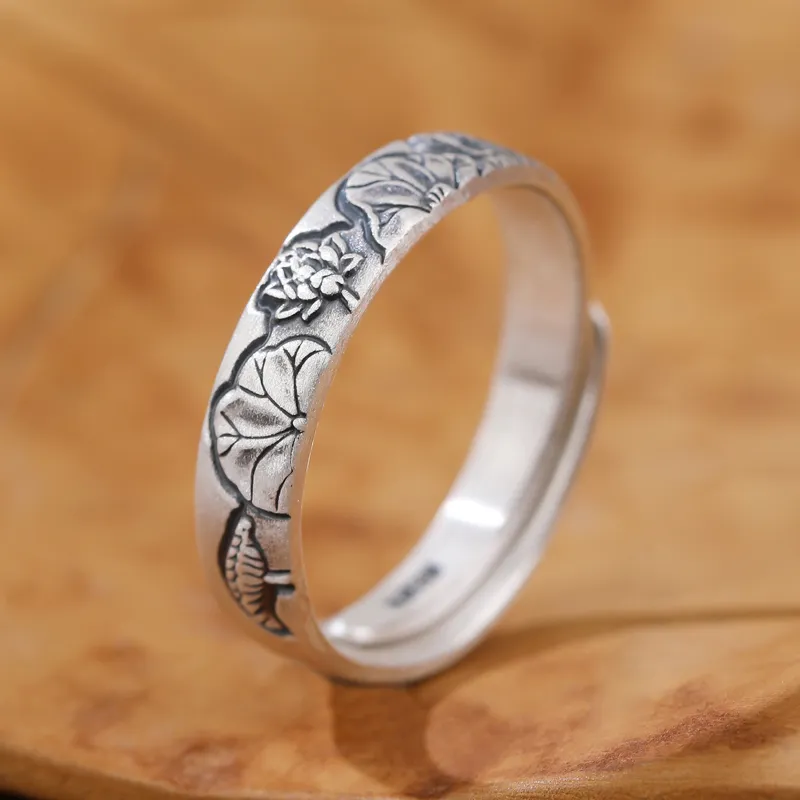 CHIC ZONE 999 Fine Silver Rings Women's-4