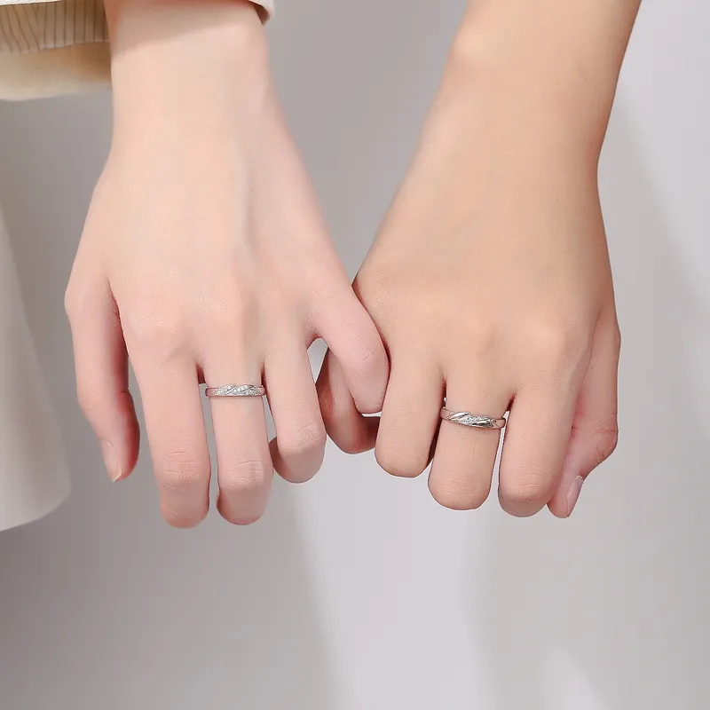 CHIC-ZONE 999 Fine Silver Rings Women's-2