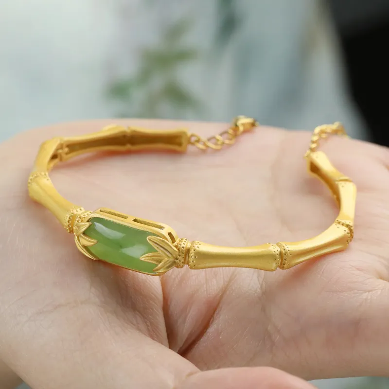 CHIC ZONE Hetian Jade Bracelets Jasper Women's-5