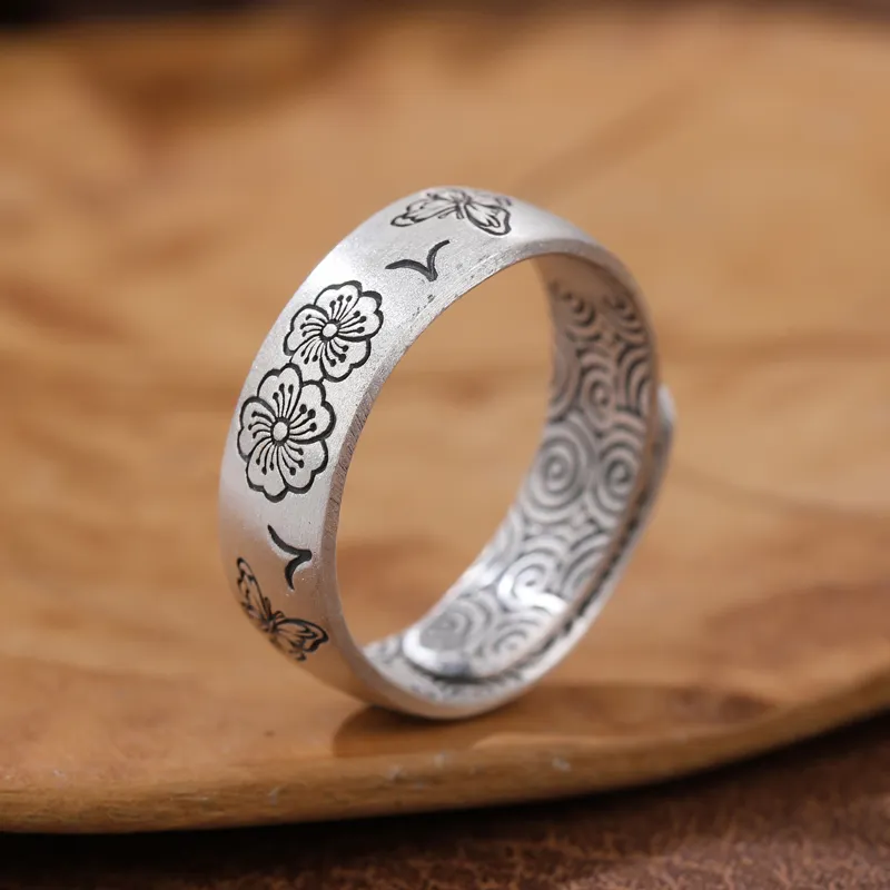 CHIC ZONE 999 Fine Silver Rings Women's-5