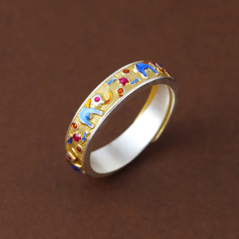 CHIC ZONE 999 Fine Silver Rings Women's-7