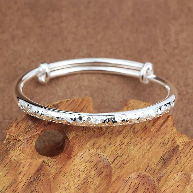 CHIC ZONE 999 Fine Silver Bangles Women's-4