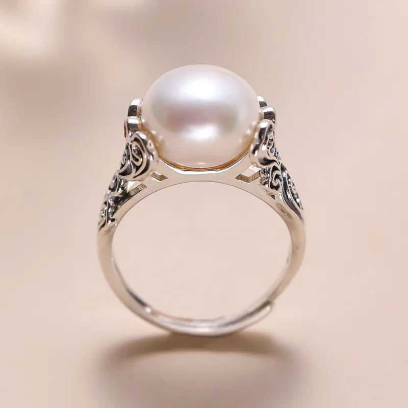 CHIC ZONE Pearl Rings Women's-6