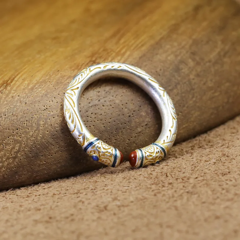 CHIC ZONE 999 Fine Silver Rings Women's-4