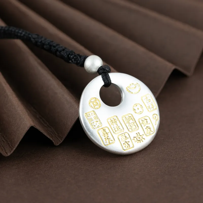 CHIC ZONE 999 Fine Silver Pendants Unisex-5