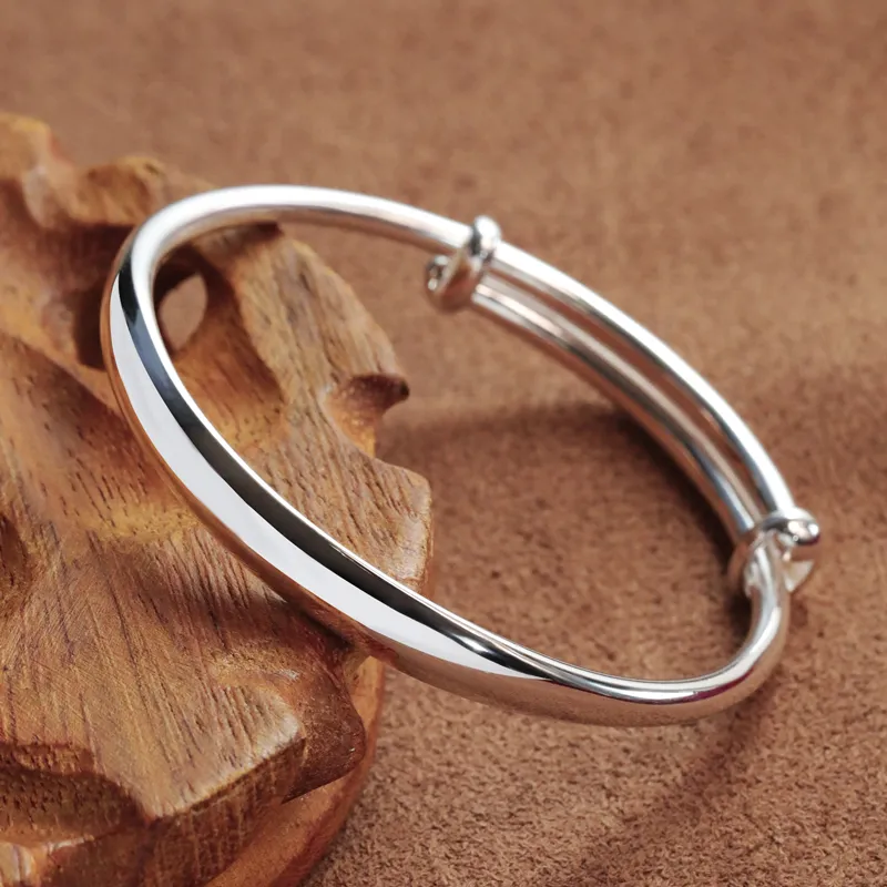 CHIC ZONE 999 Fine Silver Sterling Silver Bracelets Women's-4