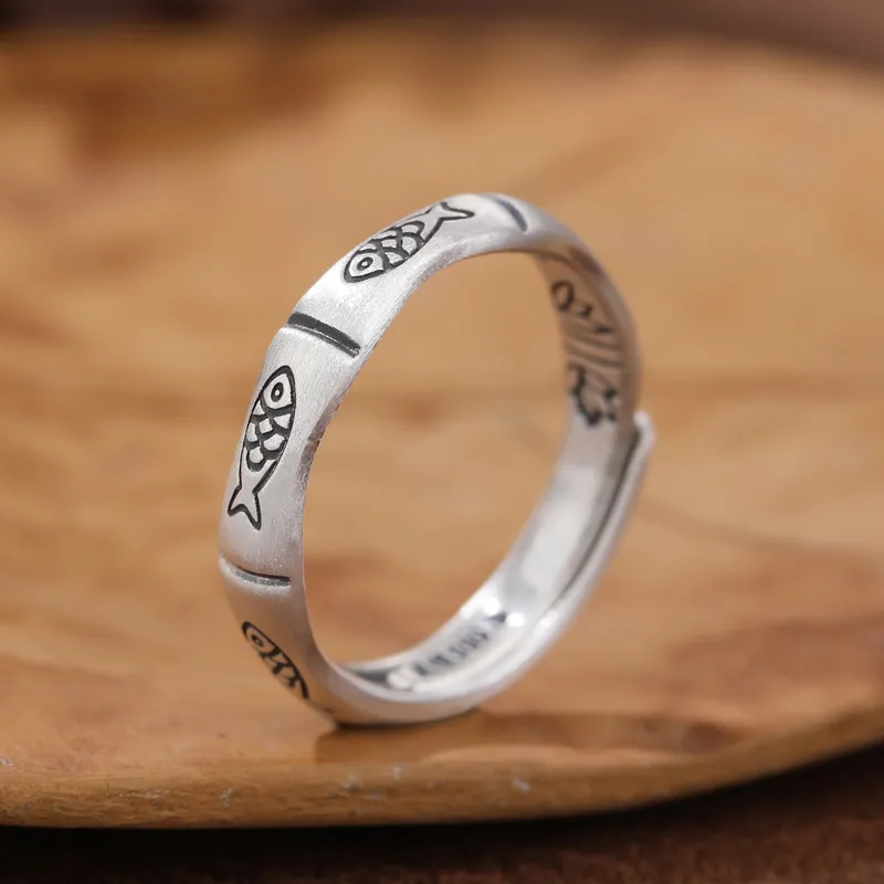 CHIC ZONE 999 Fine Silver Rings Women's-5