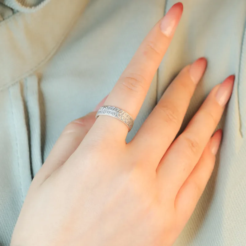 CHIC ZONE 999 Fine Silver Rings Unisex-2