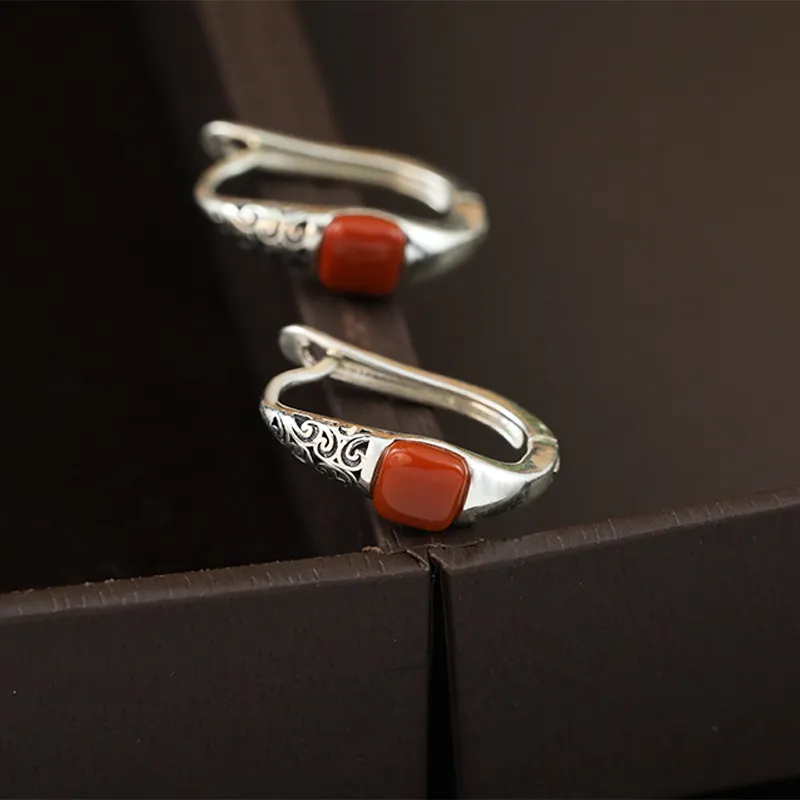 CHIC ZONE Agate Earrings Women's-1