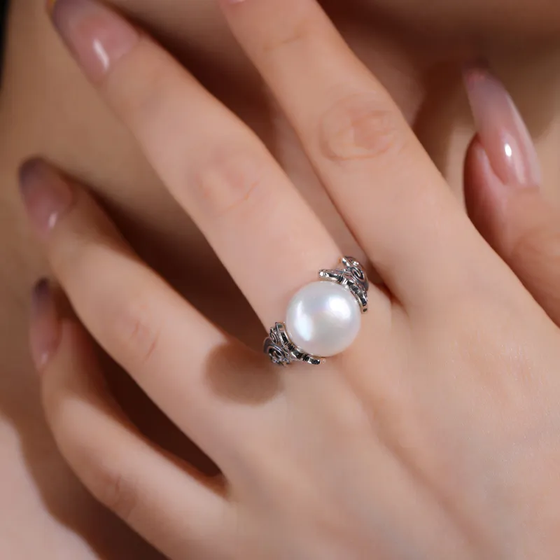 CHIC ZONE Pearl Rings Women's-2