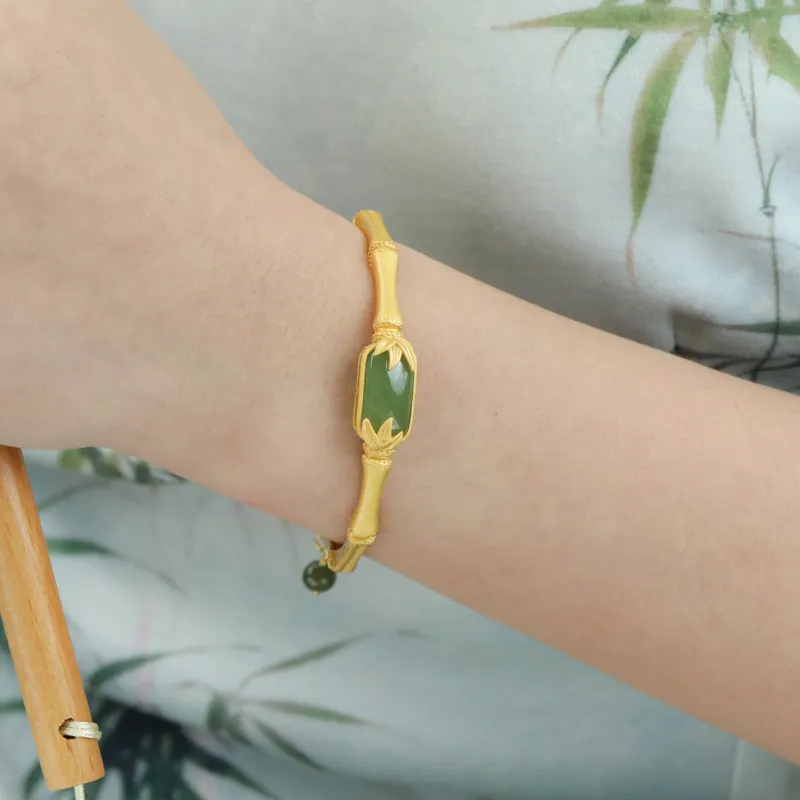CHIC ZONE Hetian Jade Bracelets Jasper Women's-1