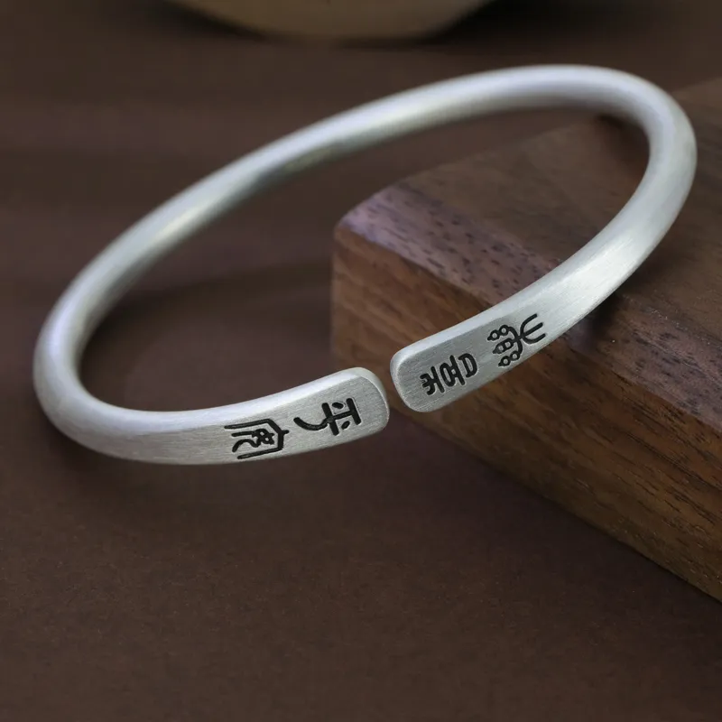 CHIC ZONE S999 Fine Silver Sterling Silver Bracelets Women's-3