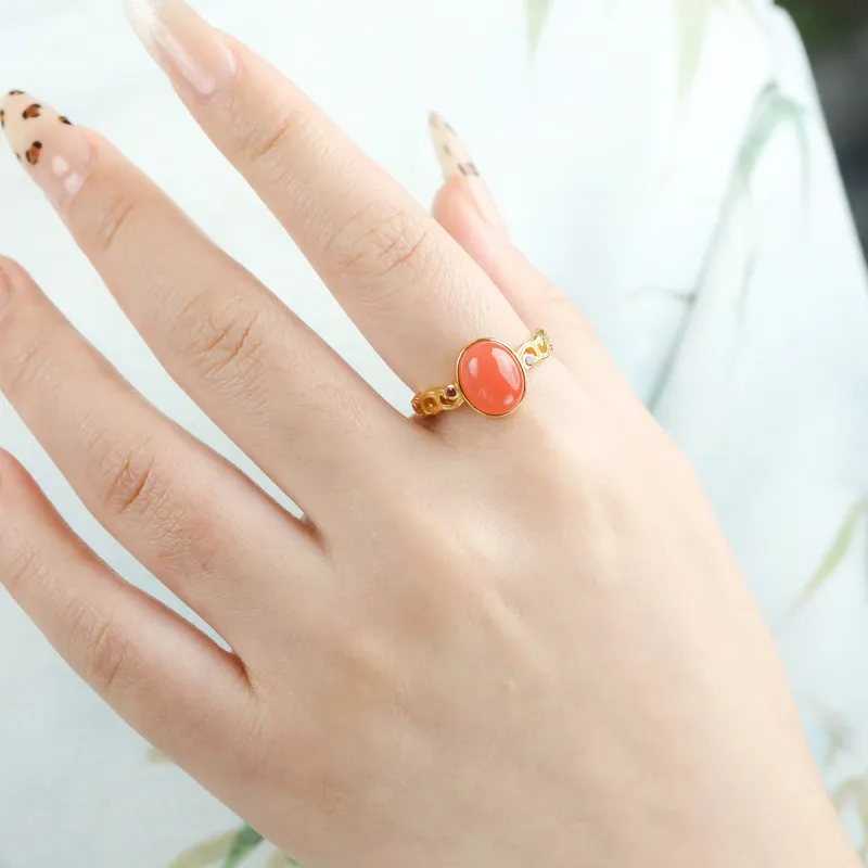 CHIC ZONE Jade Rings Women's-5