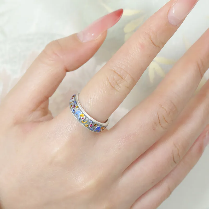 CHIC-ZONE 999 Fine Silver Rings Unisex-4