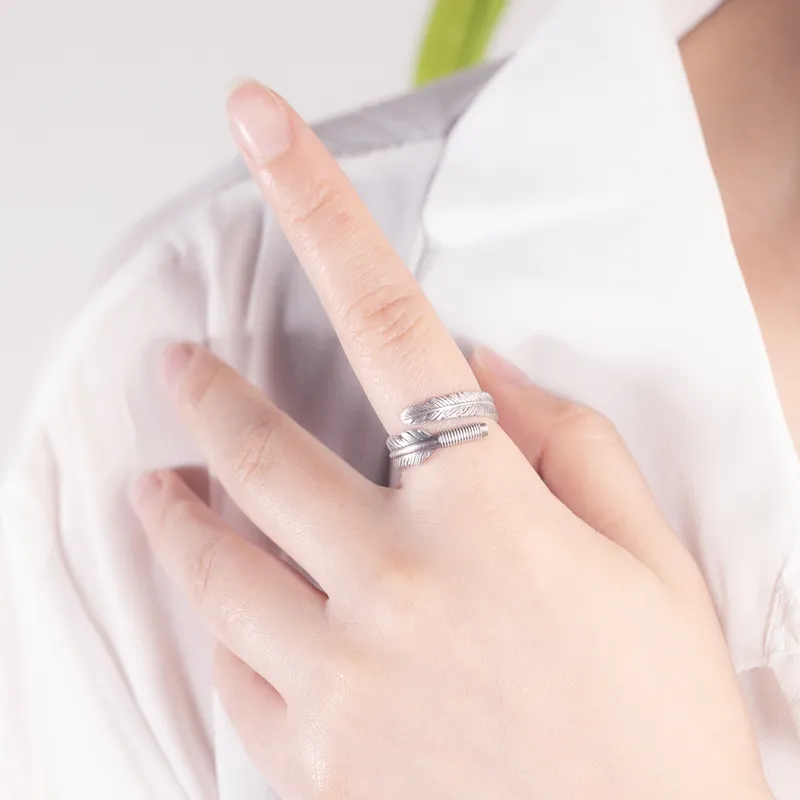 CHIC ZONE S 999 Fine Silver Rings Unisex-3