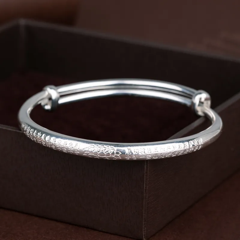 CHIC ZONE 999 Fine Silver Bangles Unisex-4