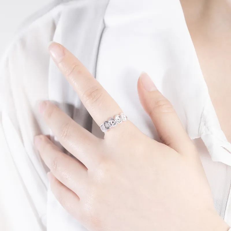 CHIC ZONE 999 Fine Silver Rings Women's-10
