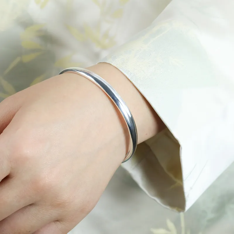 CHIC ZONE 999 Fine Silver Sterling Silver Bracelets Women's-3