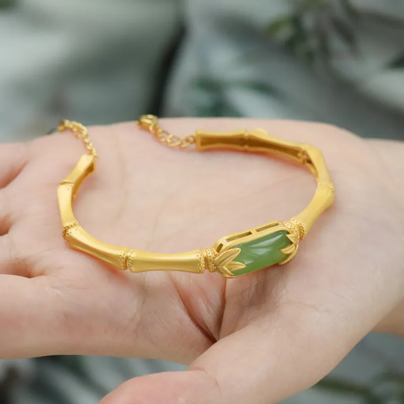 CHIC ZONE Hetian Jade Bracelets Jasper Women's-4