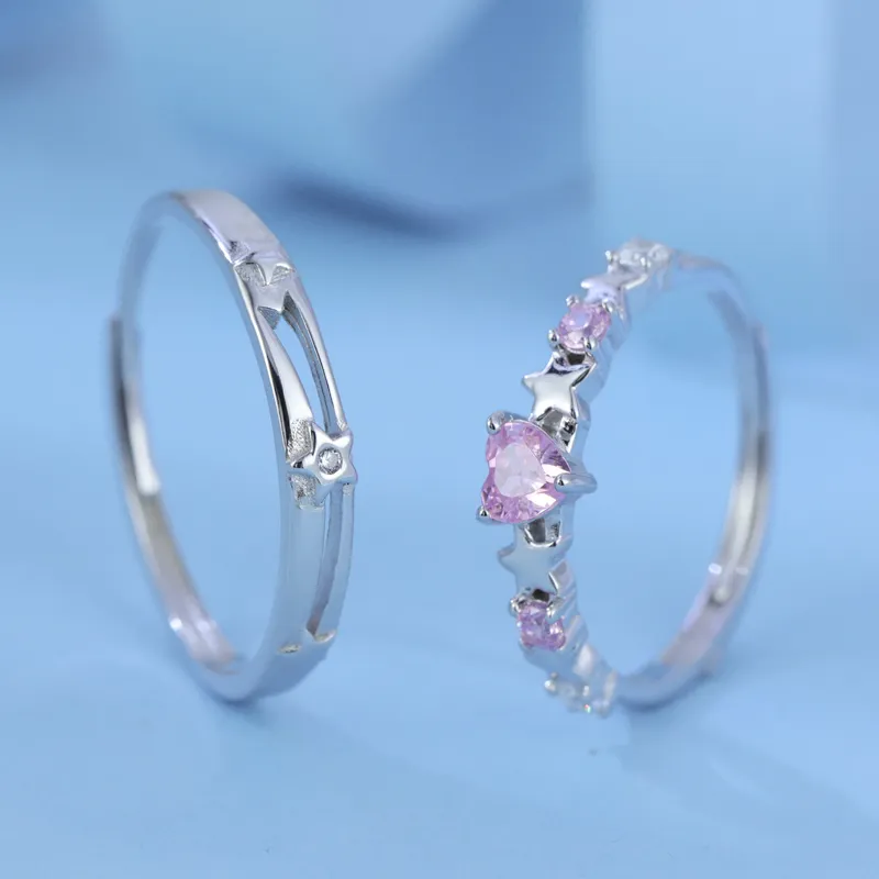 CHIC-ZONE 925 Sterling Silver Rings Unisex-5
