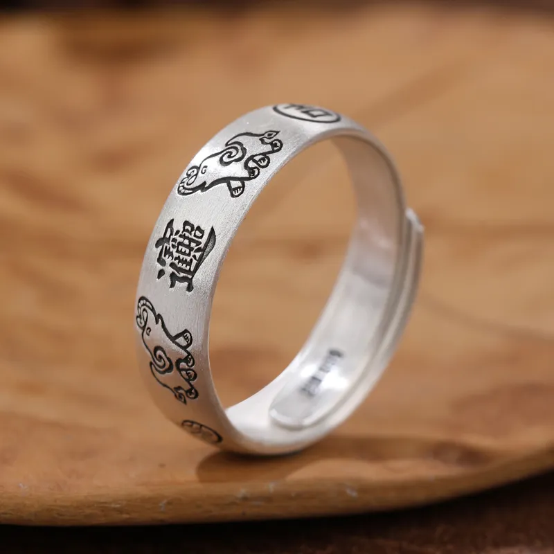 CHIC ZONE 999 Fine Silver Rings Women's-7