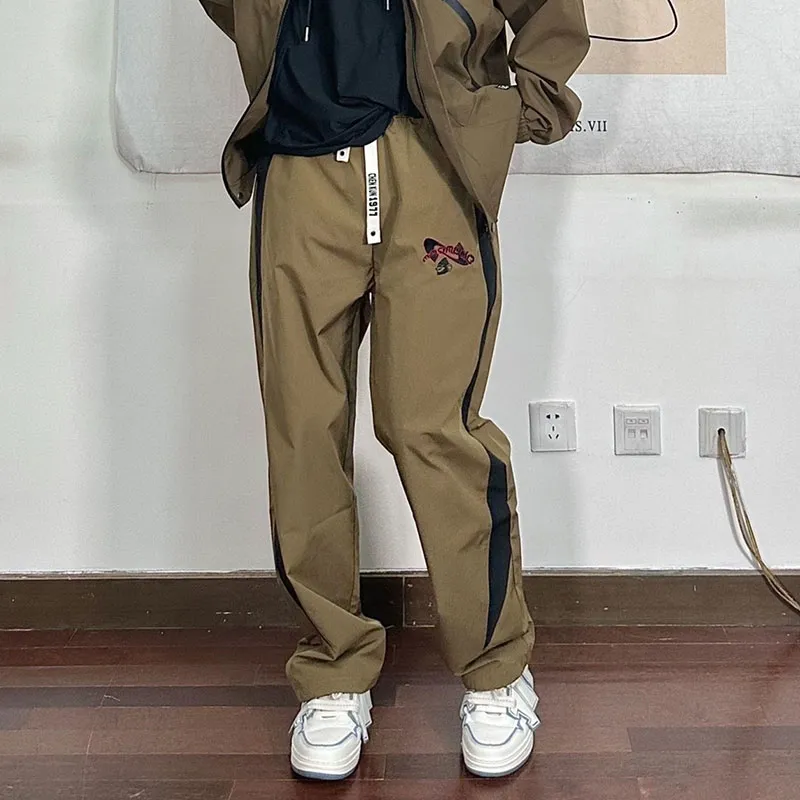 Magmode Casual Pants Unisex Khaki-5