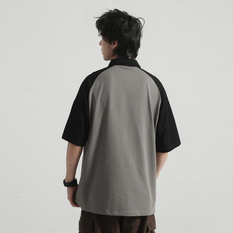 Magmode Polo Shirt Unisex Taupe Black-3