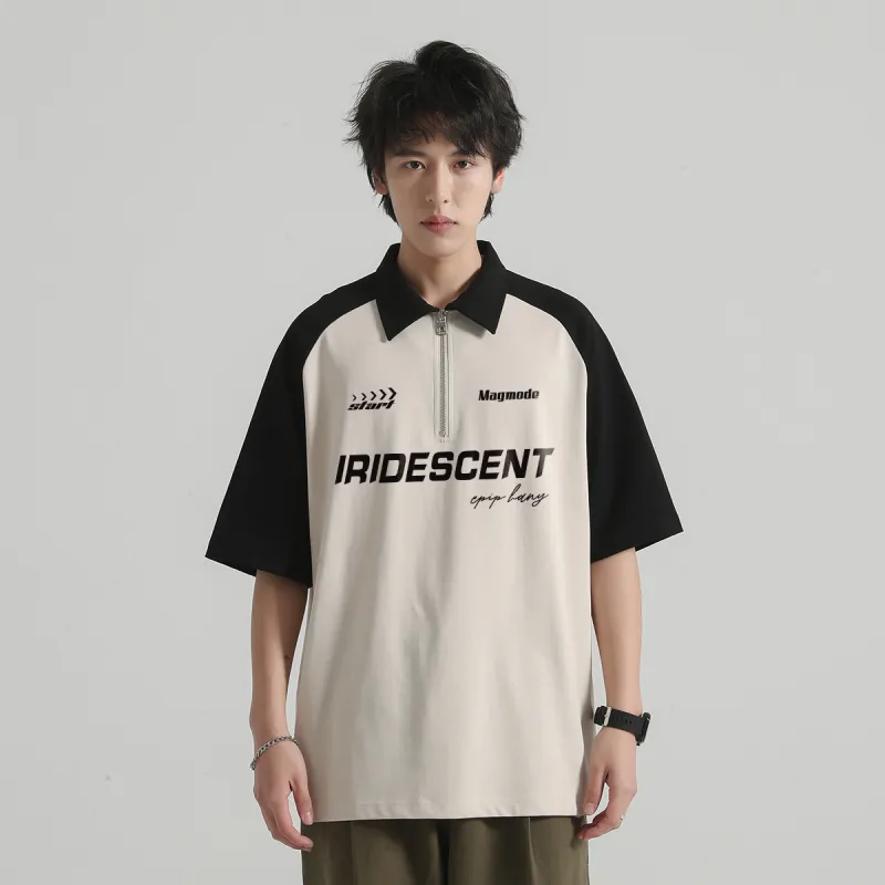 Magmode Polo Shirt Unisex Taupe Black-6