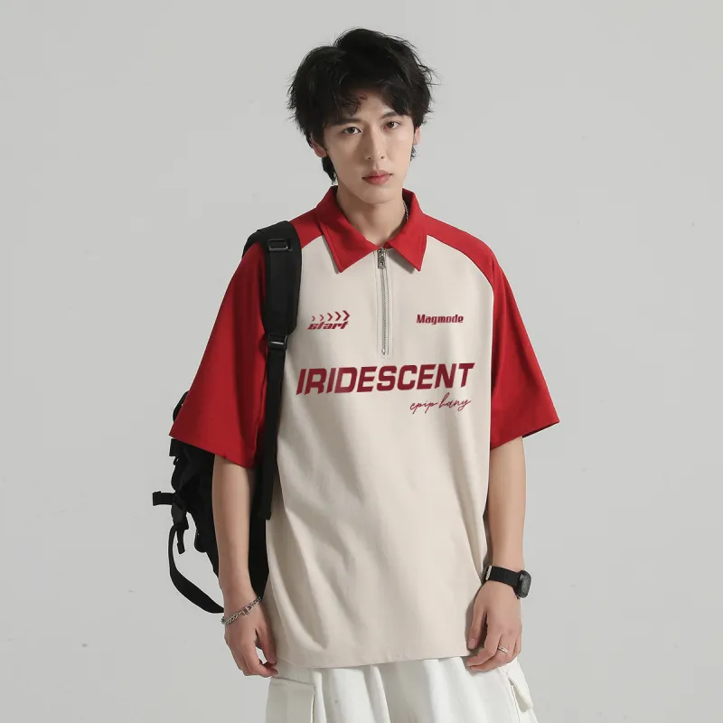 Magmode Polo Shirt Unisex Taupe Black-10
