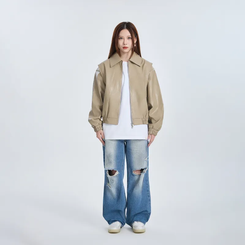 PMET Deconstruction Trendy Loose Fit Coat Unisex-7