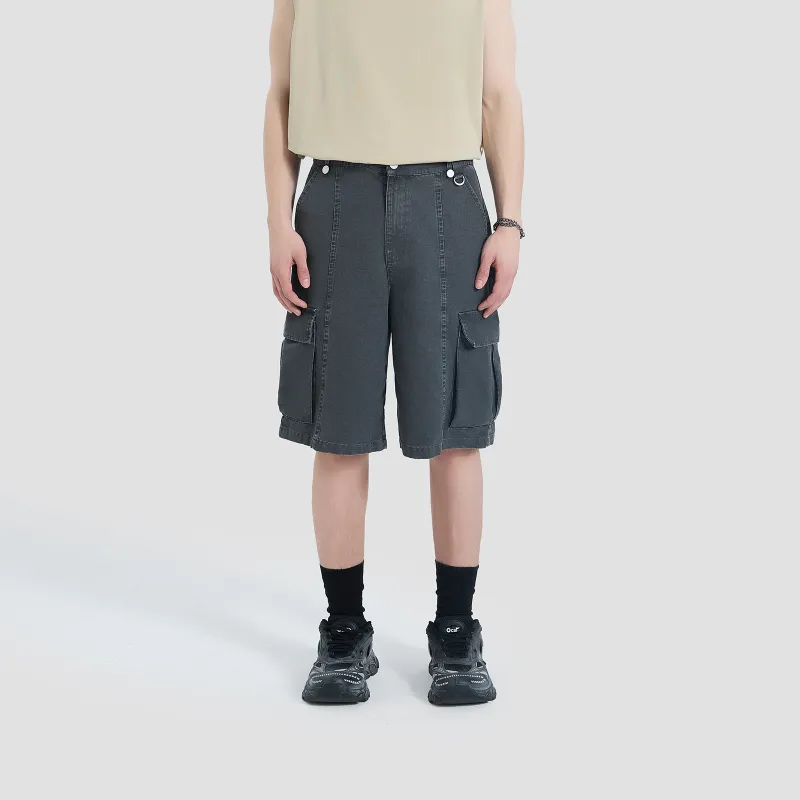 PMET Cargo Shorts Unisex Dark Gray-2