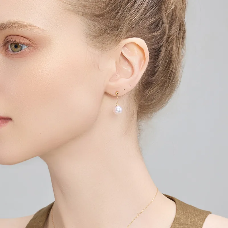 CLORIS YING Saltwater Pearl Stud Earrings Women's-1