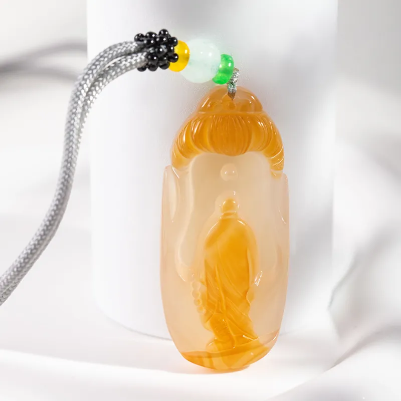 DOWER&HALL Chalcedony Necklaces Unisex-4