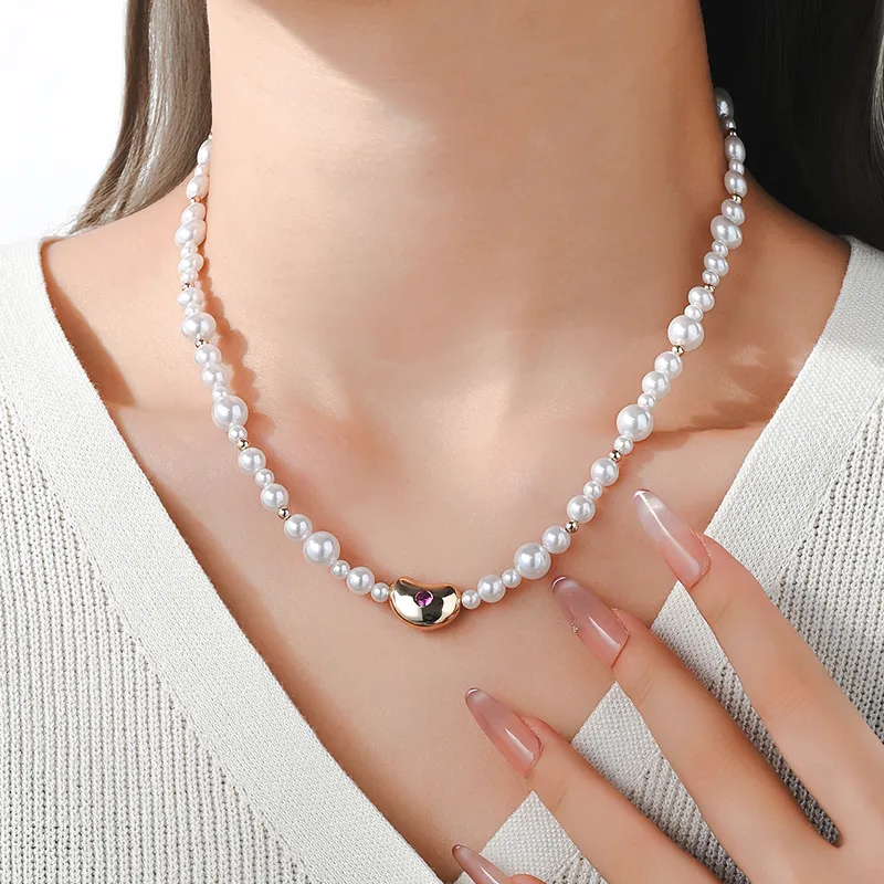 CLORIS YING Shell Beads Alloy Necklaces Women's-3