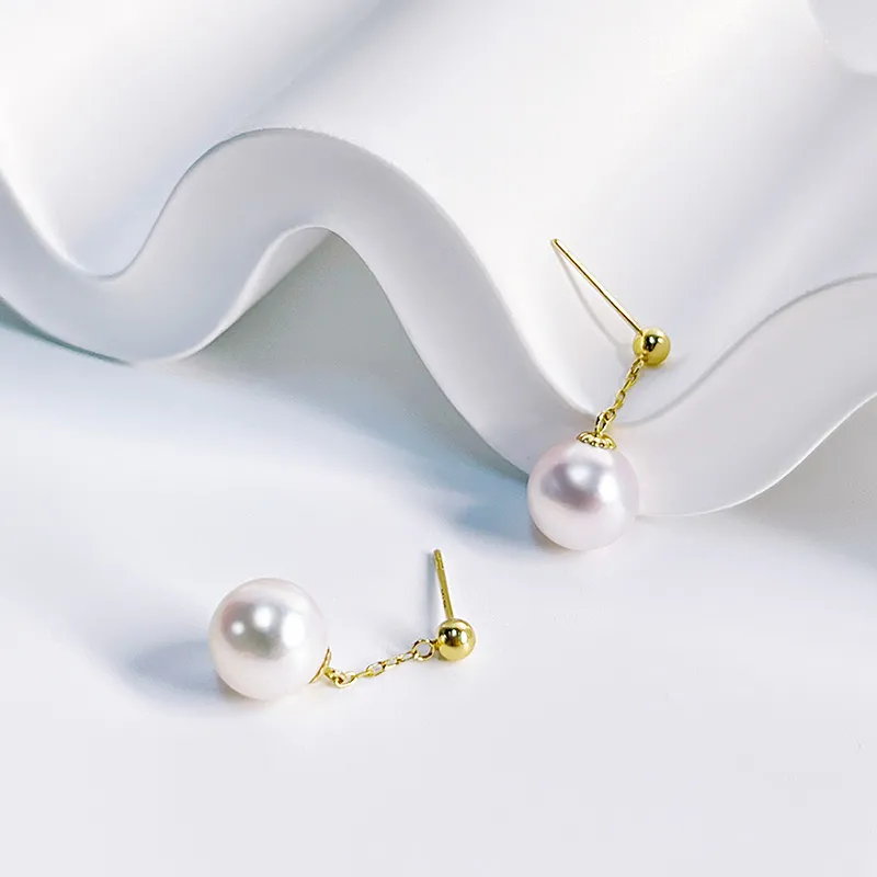 CLORIS YING Saltwater Pearl Stud Earrings Women's-4