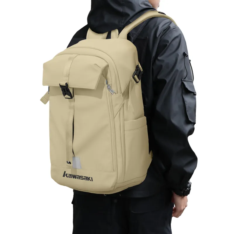 Kawasaki Fabric Backpack Helmet Bag Ball Bag Unisex Multicolor-20