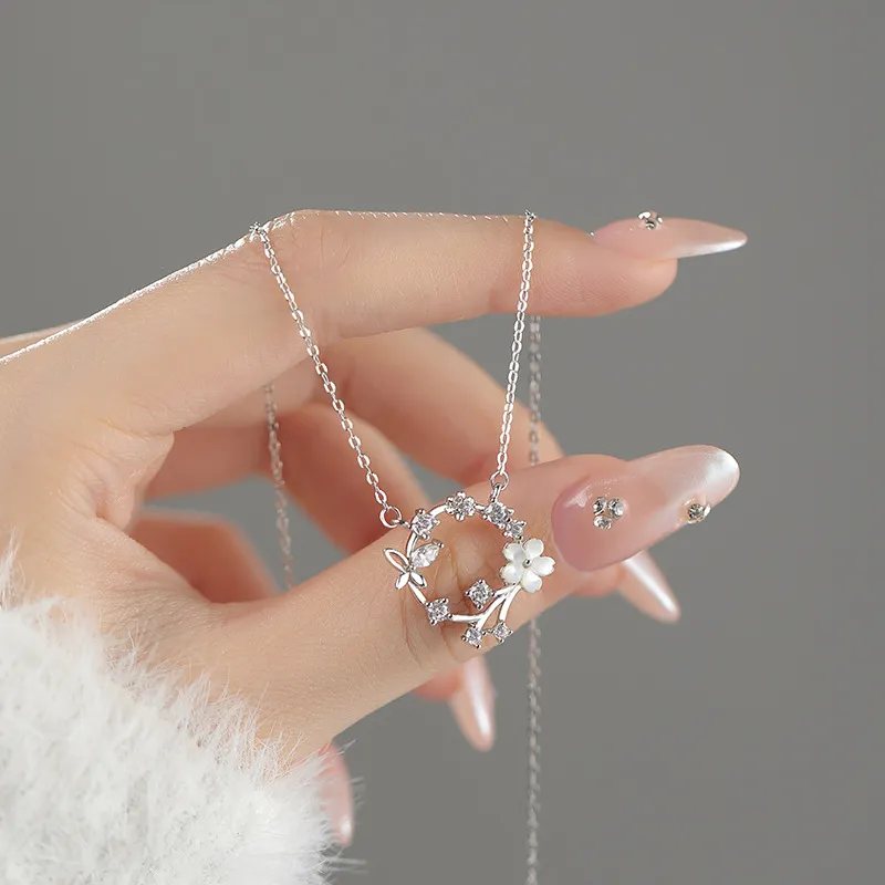 MISS WEI 999 Fine Silver Necklaces Women's-2