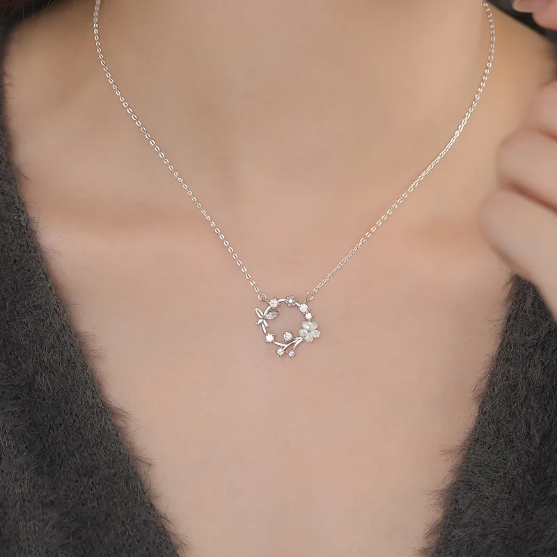 MISS WEI 999 Fine Silver Necklaces Women's-4