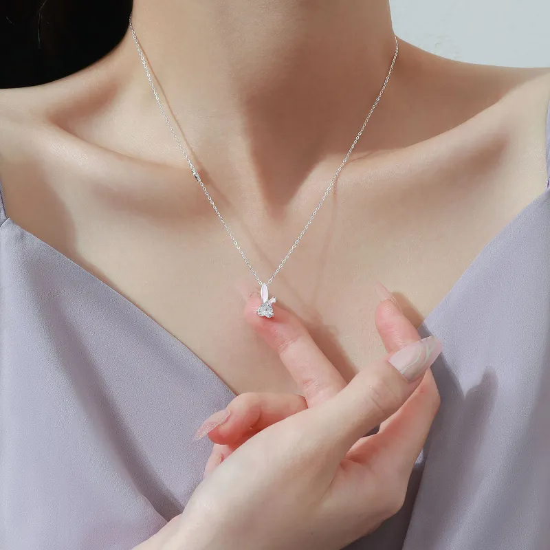 MISS WEI 999 Fine Silver Necklaces Women's-2