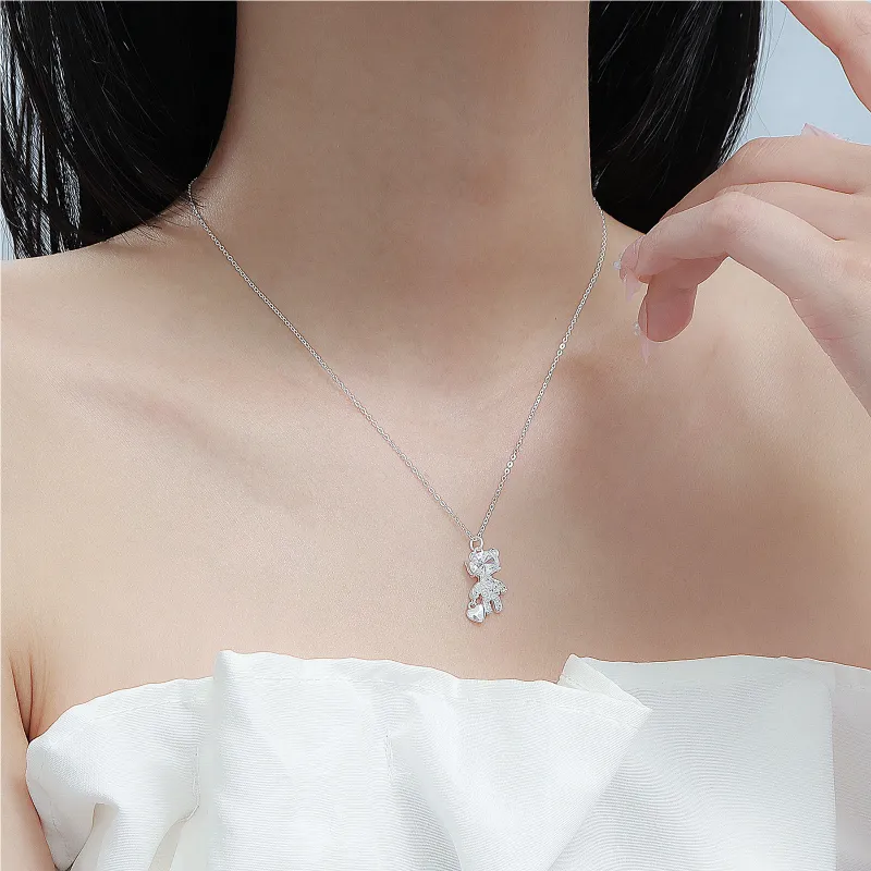 MISS WEI 999 Fine Silver Necklaces Women's-3