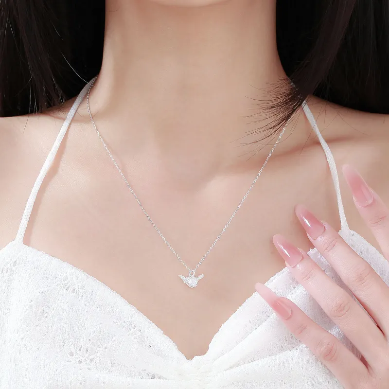MISS WEI 999 Fine Silver Necklaces Women's-2