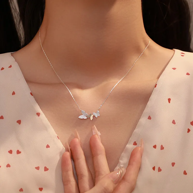 MISS WEI 999 Fine Silver Necklaces Women's-1
