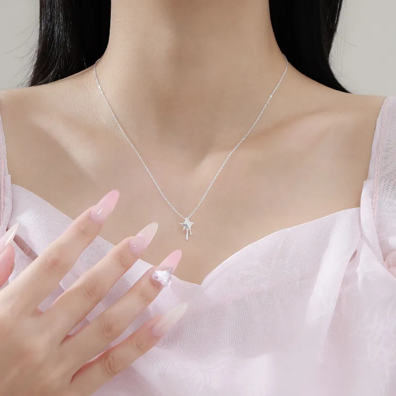 MISS WEI 999 Fine Silver Necklaces Women's-2