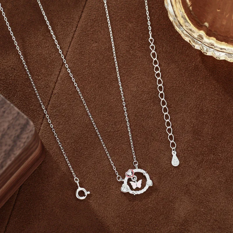 MISS WEI 999 Fine Silver Necklaces Women's-3