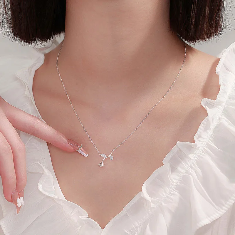 MISS WEI 999 Fine Silver Necklaces Women's-2