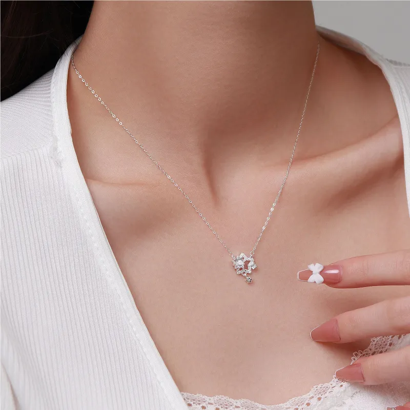 MISS WEI 999 Fine Silver Necklaces Women's-3
