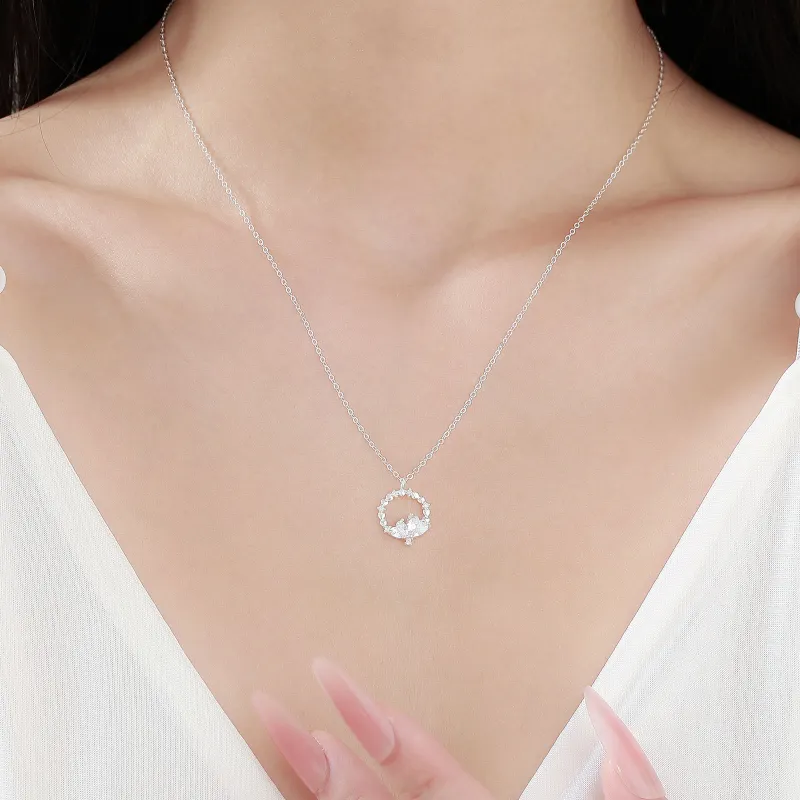 MISS WEI 999 Fine Silver Necklaces Women's-2