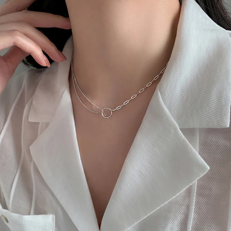 MISS WEI 925 Sterling Silver Necklaces Women's-1