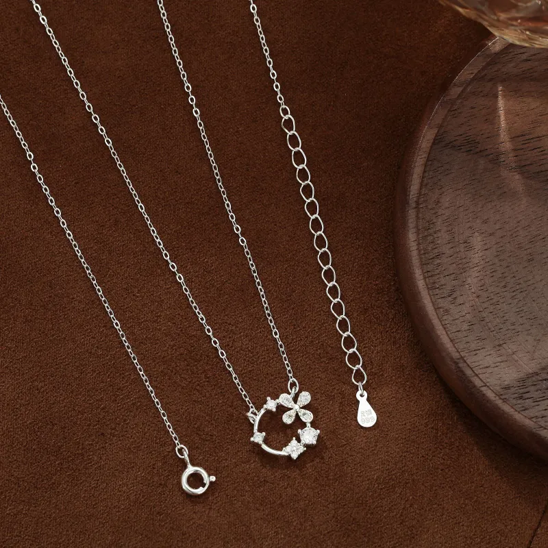 MISS WEI 999 Fine Silver Necklaces Women's-2